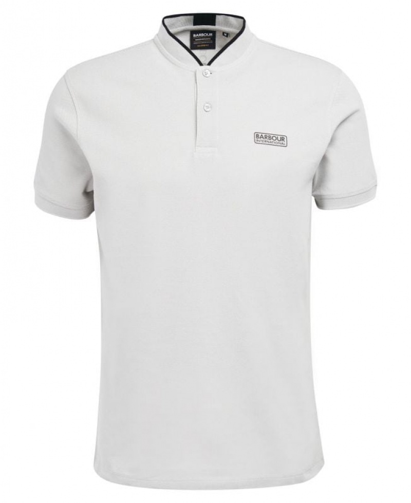 White Men Barbour International Lewis Sports Polo Shirt | US-5764HWTFS