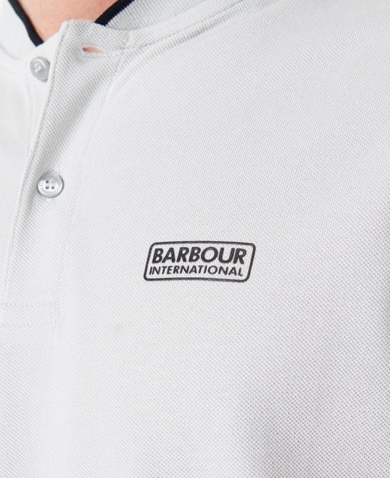 White Men Barbour International Lewis Sports Polo Shirt | US-5764HWTFS