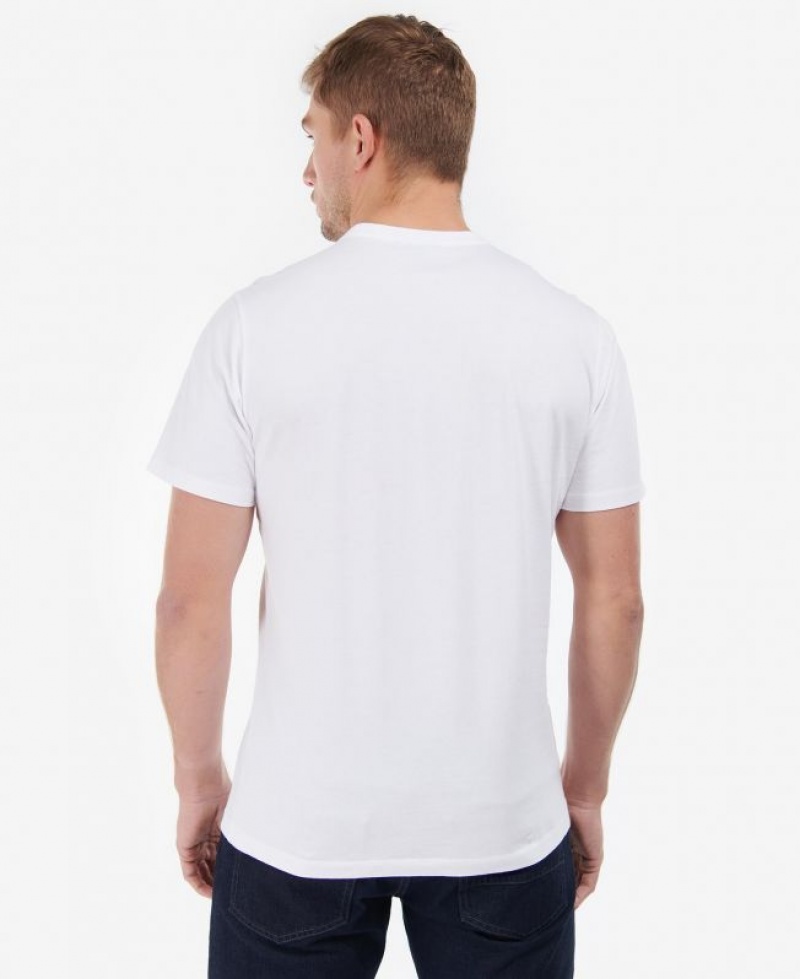 White Men Barbour International Radok Pocket T-Shirts | US-4319PMETK