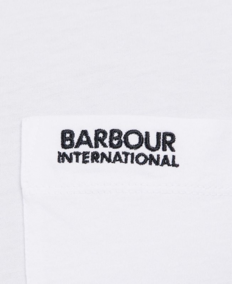 White Men Barbour International Radok Pocket T-Shirts | US-4319PMETK