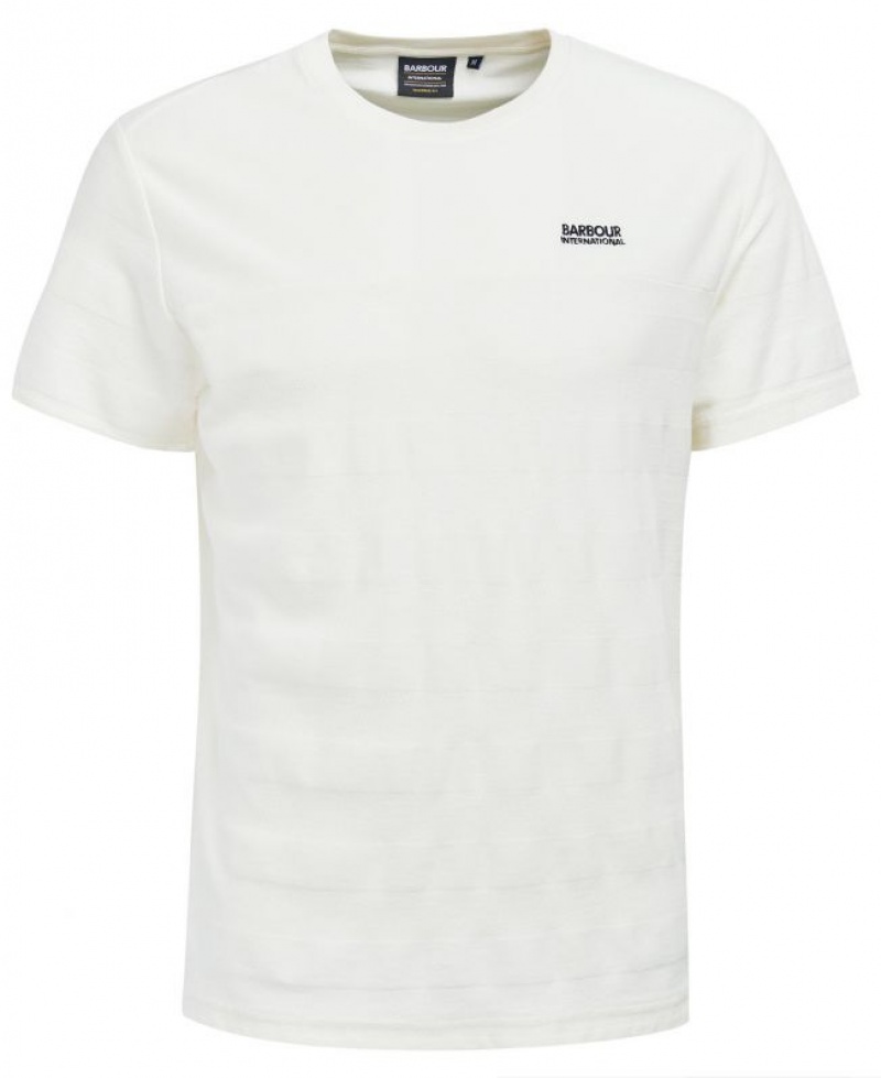 White Men Barbour International Serge T-Shirts | US-8569IWYST