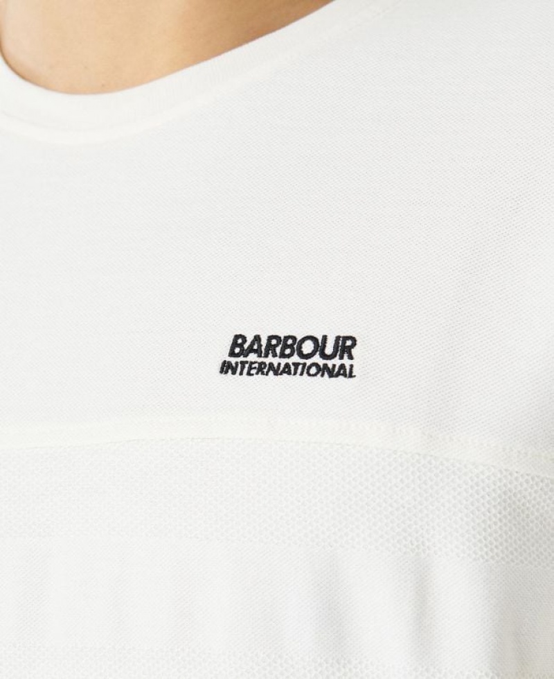 White Men Barbour International Serge T-Shirts | US-8569IWYST