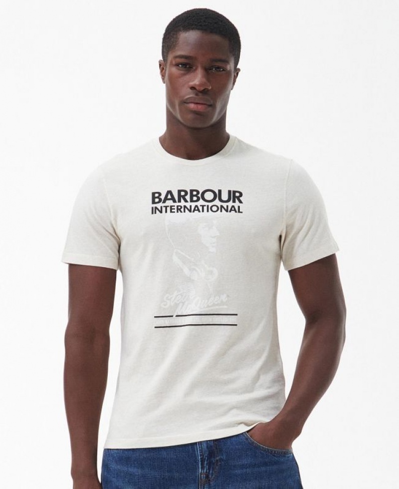 White Men Barbour International Taylor T-Shirts | US-6528ZCNDM