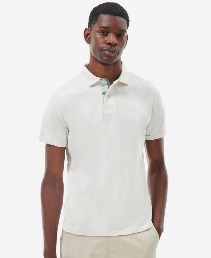 White Men Barbour Kirkhill Polo Shirt | US-4219XSRBE