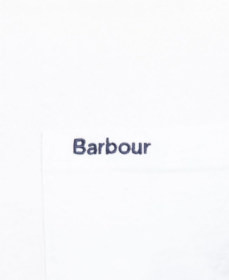 White Men Barbour Langdon Pocket T-Shirts | US-5930ZUJTI