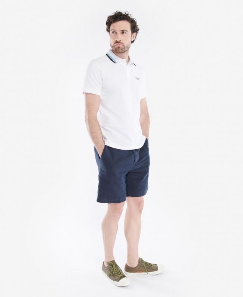 White Men Barbour Otterburn Polo Shirt | US-8102RCMBL