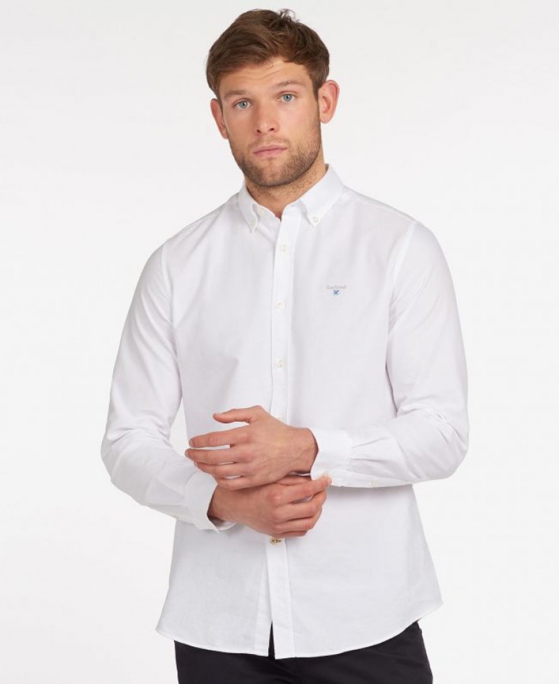 White Men Barbour Oxford 3 Tailored Shirts | US-9481DHZLJ