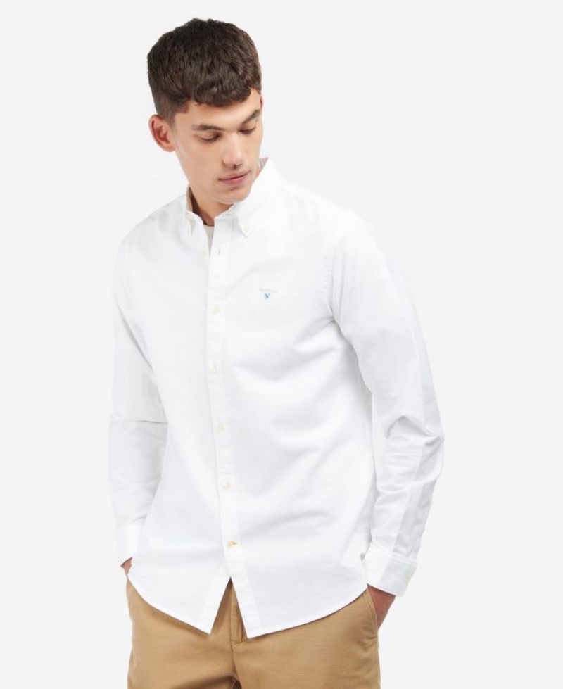 White Men Barbour Oxford Tailored Shirts | US-2834FECJL