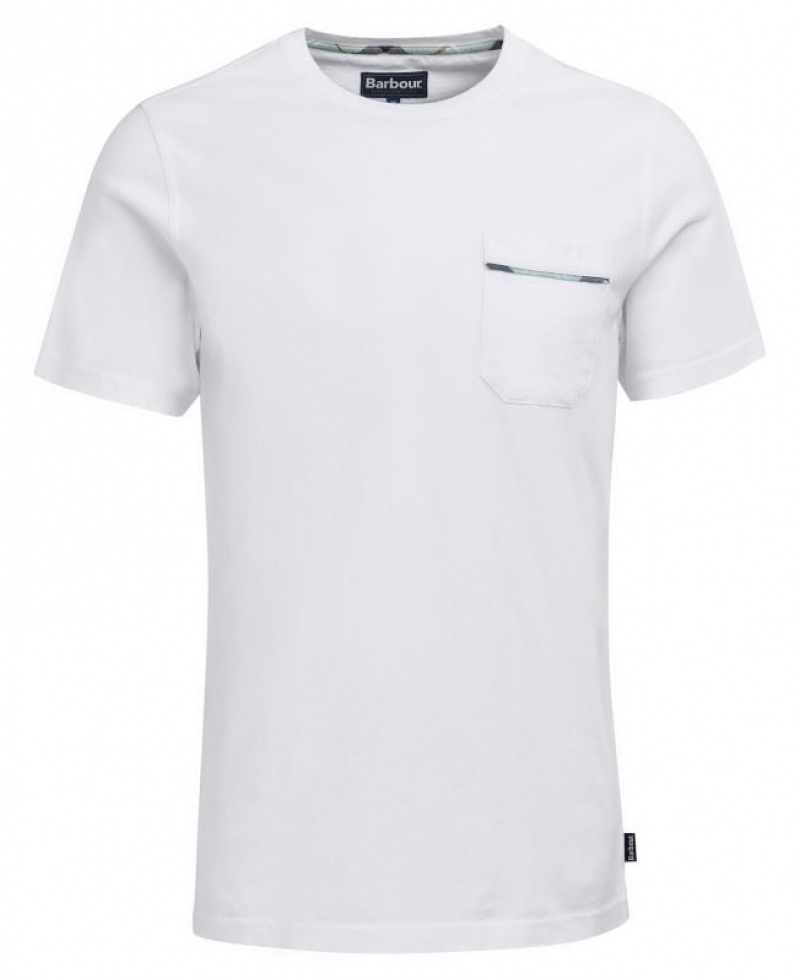 White Men Barbour Woodchurch T-Shirts | US-6180KBINL