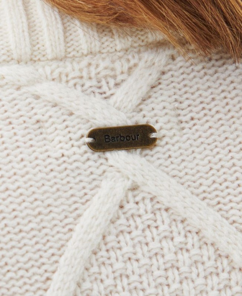 White Women Barbour Greyling Knitted Sweater | US-6402XNBAW