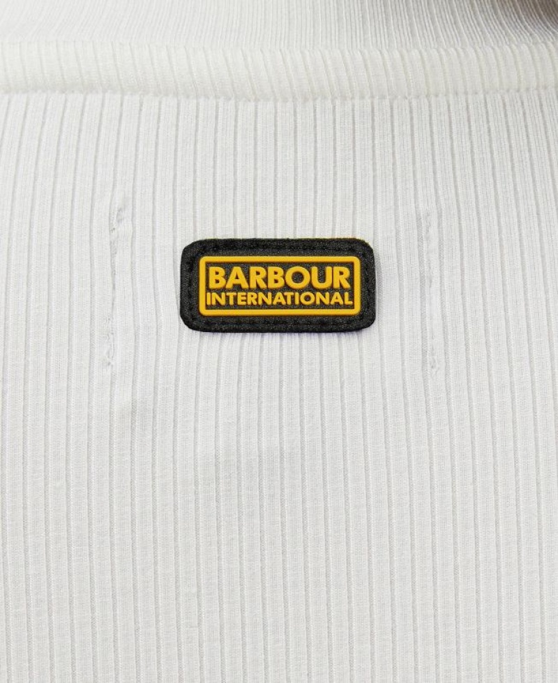 White Women Barbour International Agusta Blouses | US-1064KBCQH