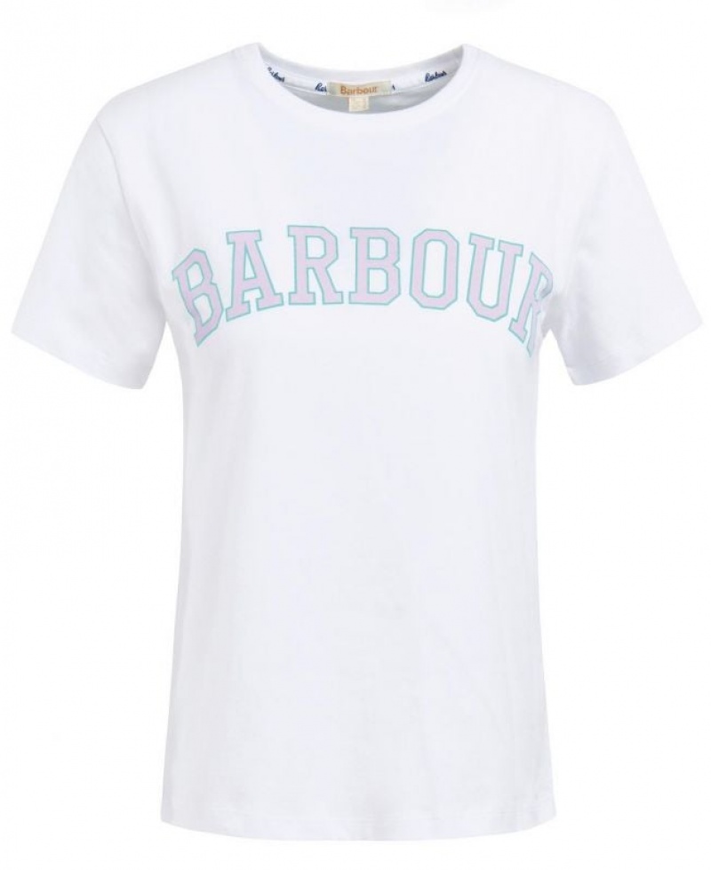 White Women Barbour Northumberland T-Shirts | US-1953LSEKO