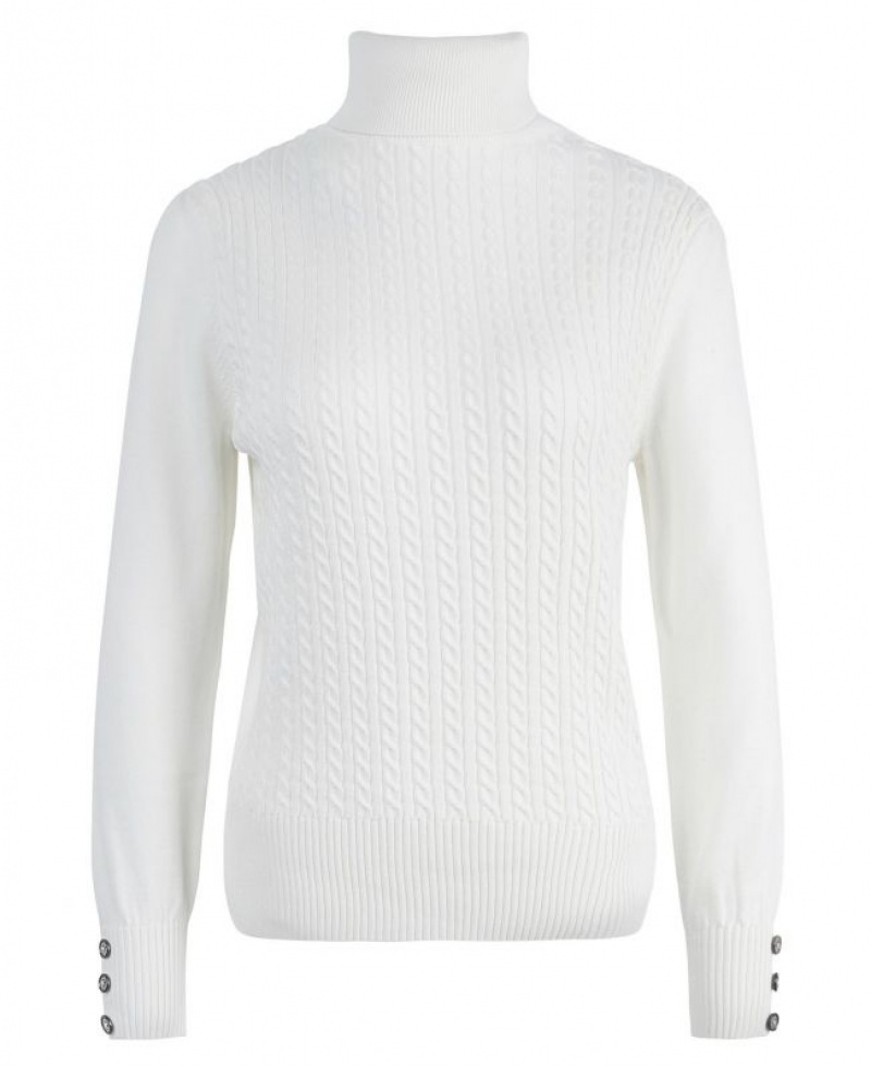 White Women Barbour Roe Knitted Sweater | US-1807WKJCN