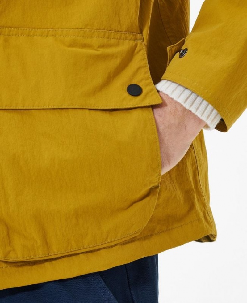 Yellow Men Barbour Beacon Tern Bedale Nylon Casual Jacket | US-8213RUAME