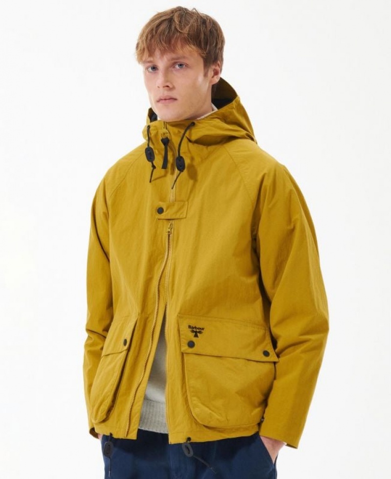 Yellow Men Barbour Beacon Tern Bedale Nylon Casual Jacket | US-8213RUAME